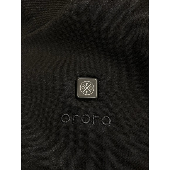 Ororo Heated Vest Mens M Black Fleece Lined Full Zip Outdoors Warm No Battery - Picture 2 of 7